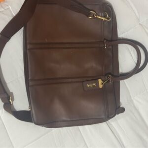 Elegant Brown Leather Briefcase for Men